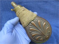 antique copper flask (for black powder gun) 2of2