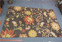 modern thicker wool area rug (nearly 7ft x 10ft)