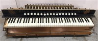 Keyboard assembly salvaged from antique organ