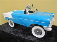 1955 CHEVY PEDAL CAR TEAL MINT