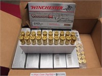 130 ROUNDS OF WINCHESTER 243 + 90 SHELL CASINGS