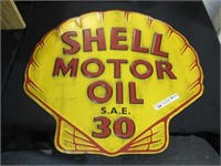 SHELL MOTOR OIL SIGN NEW STOCK 23" X 22"
