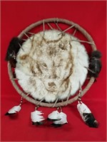 Large Dream Catcher with Wolf