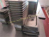 SS INSERT PANS, 1/3 SIZE WITH LIDS, WINCO