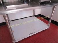 EQUIPMENT TABLE, STAINLESS STEEL 36"W
