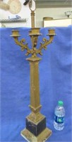 old metal lamp base - 29inch tall