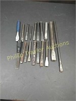 18 Pc Snap-On & Misc Chisels