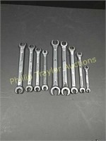 9 Pc Snap-On Line Wrenches Metric & Sae