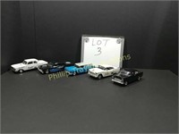 5 Die Cast Hotrods 1/24 Scale