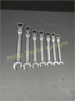 7 Pc Metric Flex Gear Wrenches