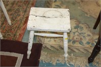 Small painted stool.