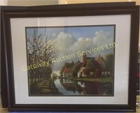 Framed Scenery picture 44 3/4 x 34 3/4