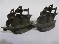 Pair of Old Ironsides Ship Bookends