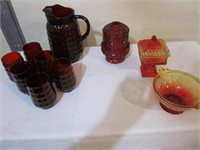 Red Glassware