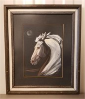 Pastel Painting Horse's Head Maia Lornson