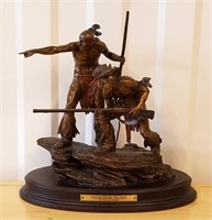 10" Bronze Sculpture "Intruder Alert" Ernie Cselko