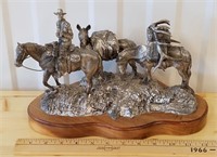 Rusty Phelps Ltd Ed Pewter Sculpture Outfitter Elk