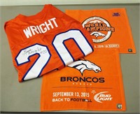 Denver Broncos Louis Wright #20 Signed Jersey