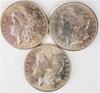 Coin 3 Morgan Silver Dollars 1903-P Key Dates