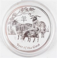 Coins Australia Year of The Goat  2 Ounce .999