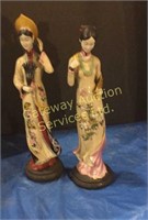 Two Chinese art dolls