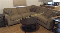 8’x8’ Name Brand Tan L Shaded Sectional Nice Clean