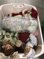 3 TOTES OF COLLECTABLE DOLLS