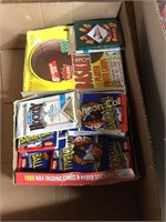 BOX OF UNOPENED PACKS OF 1989 & 1990 FLEER