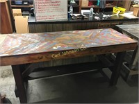 LARGE WOOD WORKING TABLE
