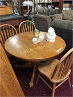 ROUND DINING TABLE W/3 CHAIRS