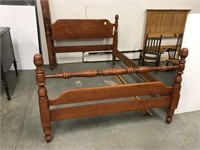 Maple double bed.