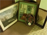 Mirror, wall decor, framed prints