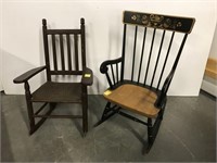 2 children’s rocking chairs