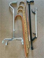 Wood & Metal Canes and grabber stick