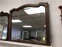 Mahogany wall mirror