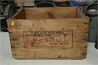 Wooden advertising box