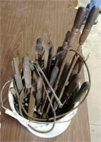 Bucket of old tools