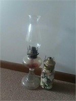Oil lamp 6-1/2" tall, Mason jar oil lamp
