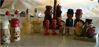 Salt and pepper shakers(10) sets; Mr. Peanut,