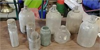 Glass jars & gallon jugs