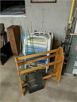 Tomato Cages And Outdoor Chairs Quilt Rack Etc