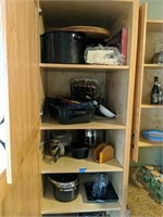 Group Of Pots Pans Small Kitchen Appliances As