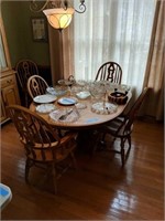 Oak Dining Room Suit By Cochran Table 6 Chairs