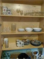 Contents Of Cupboards And Items On Counter China