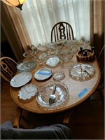 Group Of China And Glassware Located On Top Of