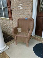 Pair Of Wicker Style Porch Chairs
