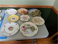 Group Of Decorated Plates As Shown