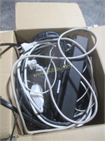 Box of Cables and Laptop Batteries