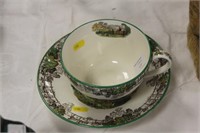 Spode, large cup & saucer, ‘Byron’.