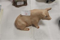 Ceramic pig.